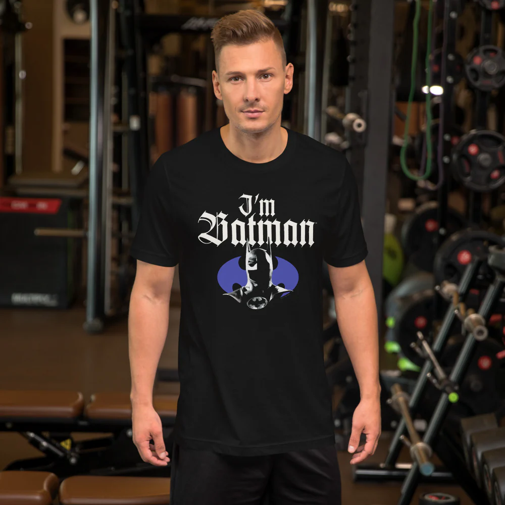Batman I'm Batman Tim Burton Style T-Shirt - Image 3