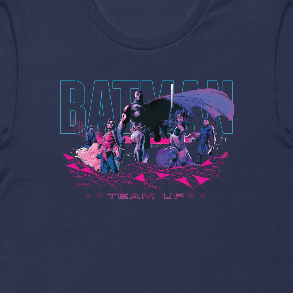 Batman Team Up Group Adult T-Shirt - Image 2