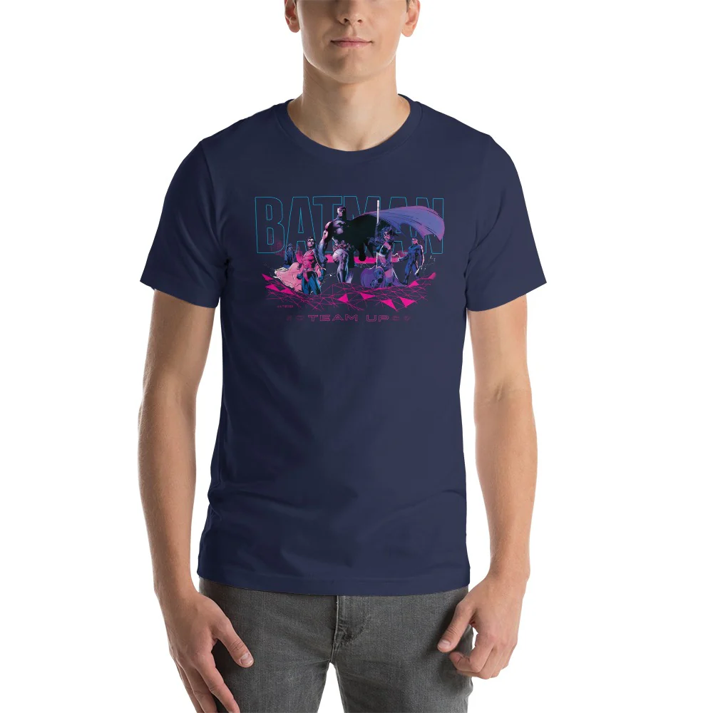 Batman Team Up Group Adult T-Shirt - Image 3