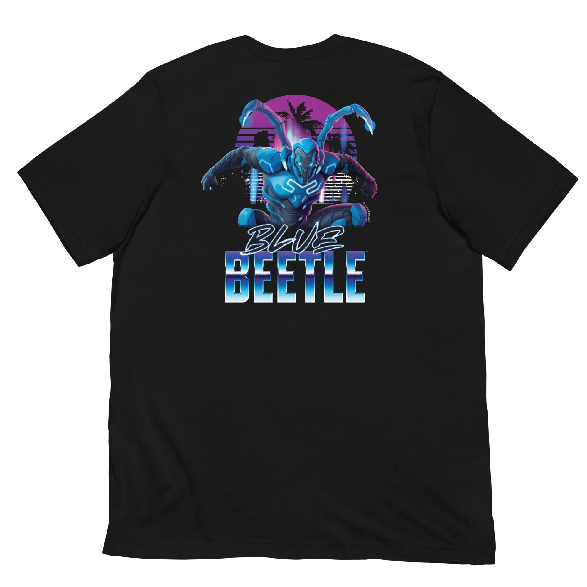 Blue Beetle Jumping Beetle Adult T-Shirt - Image 2