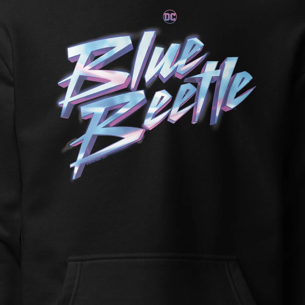 Blue Beetle Logo Adult Hoodie - Image 2