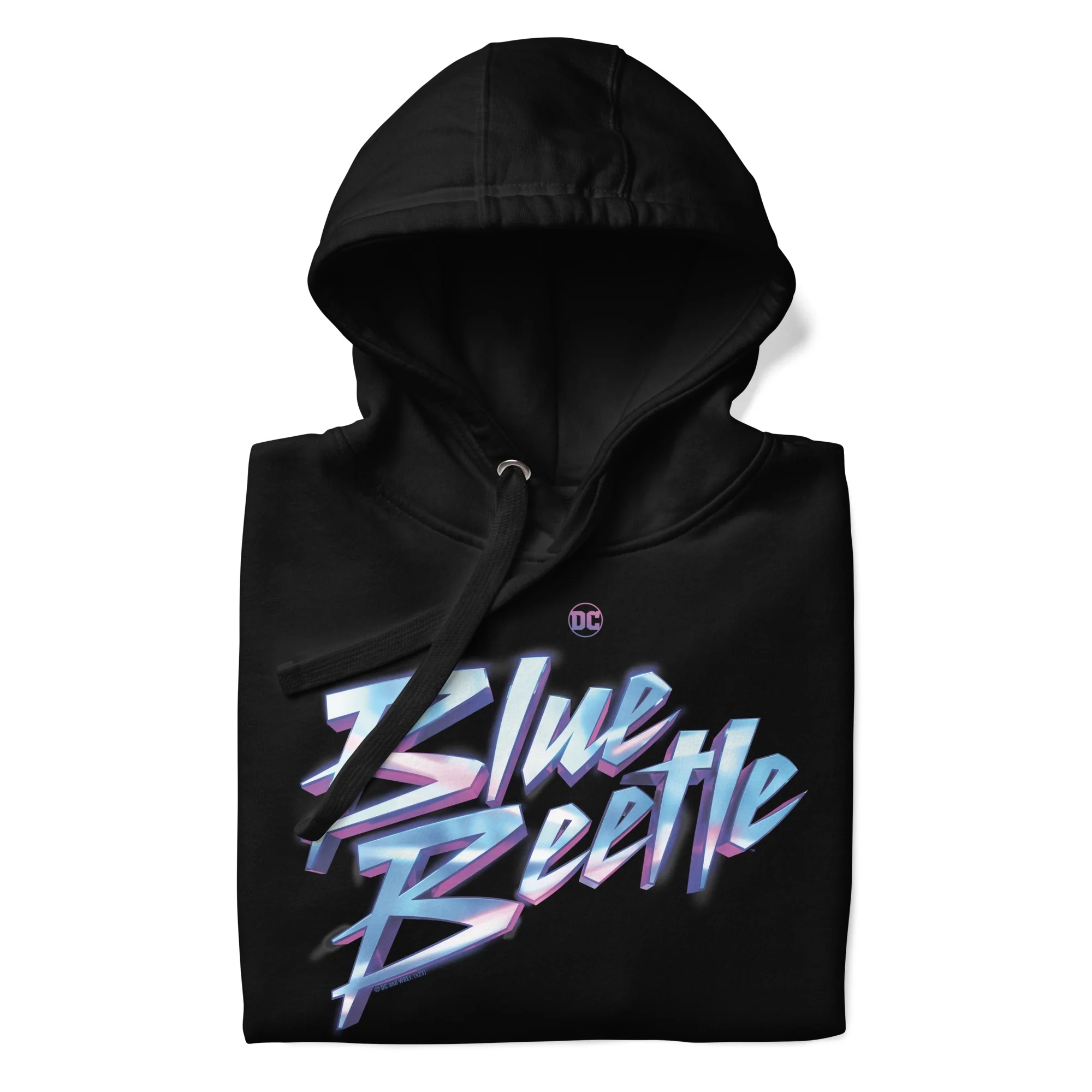 Blue Beetle Logo Adult Hoodie - Image 4