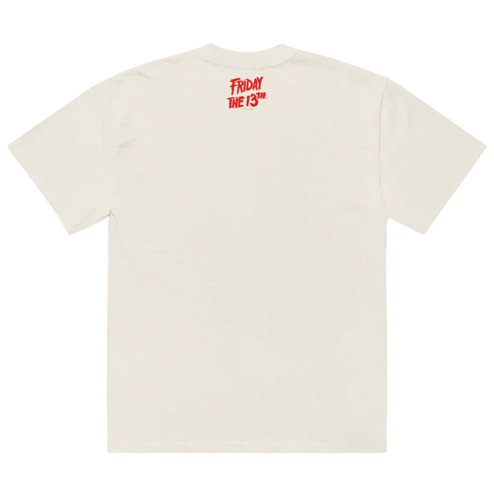 Friday the 13th Jason Oversized Faded T-Shirt - Image 2