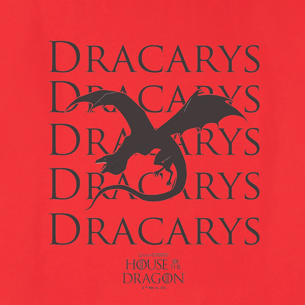 House of the Dragon Dracarys Adult Short Sleeve T-Shirt - Image 2