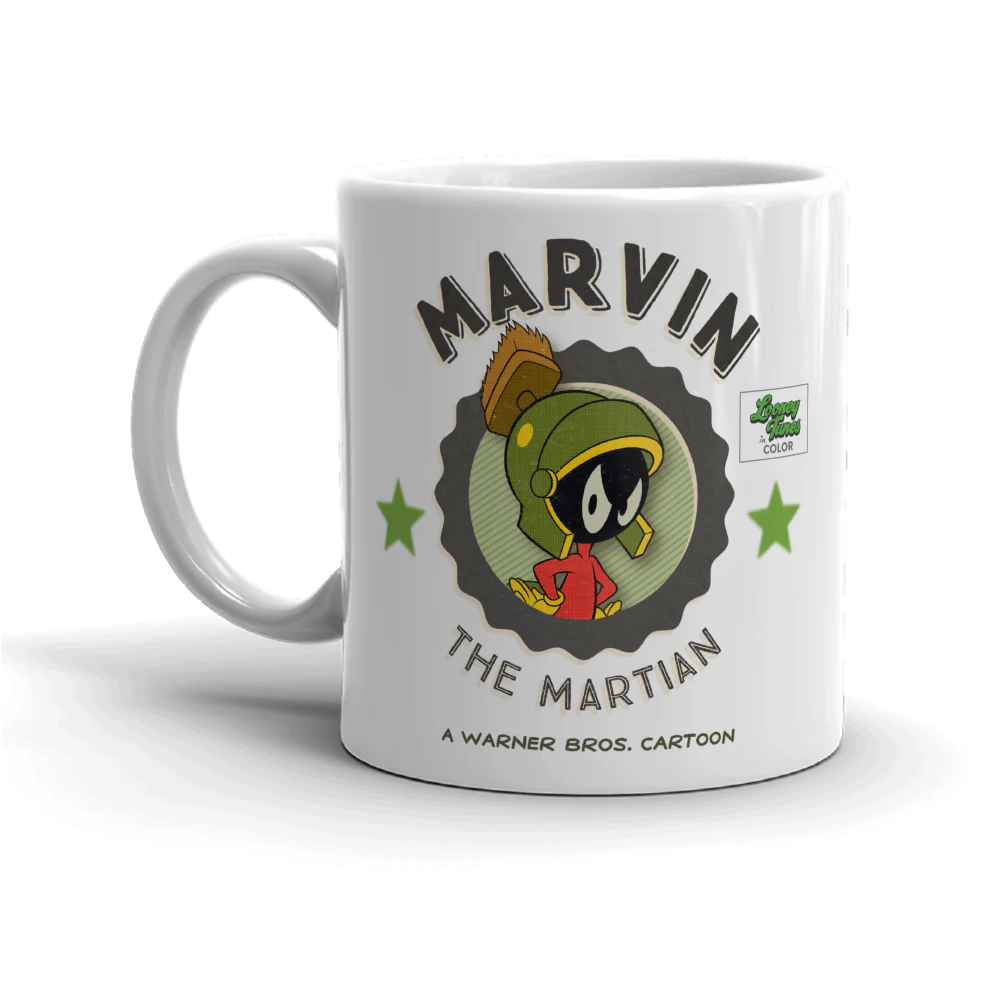 Looney Tunes Marvin the Martian White Mug - Image 3