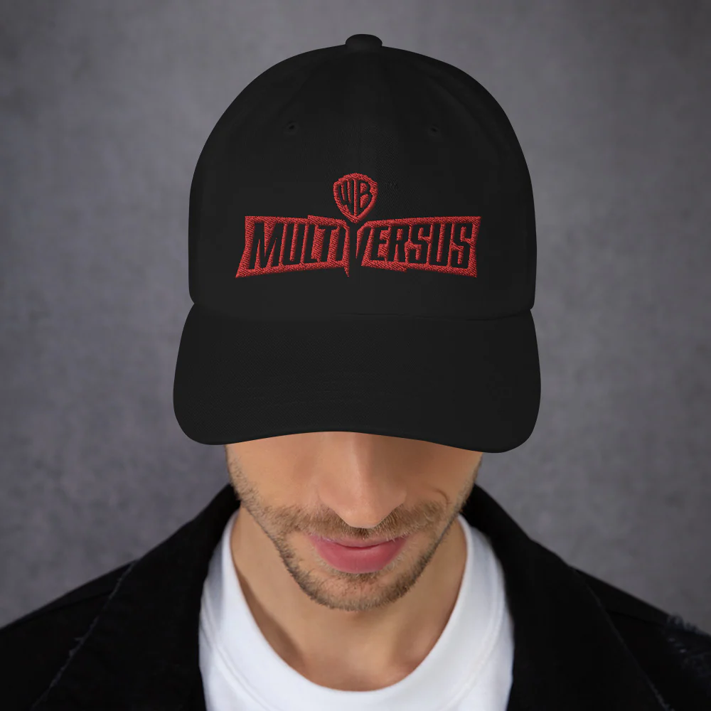 MultiVersus Logo Black Embroidered Dad Hat - Image 2