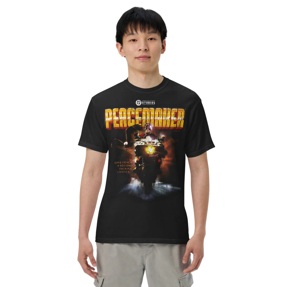 PEACEMAKER Give Peace a Second F#cking Chance Comfort Colors T-Shirt - Image 3