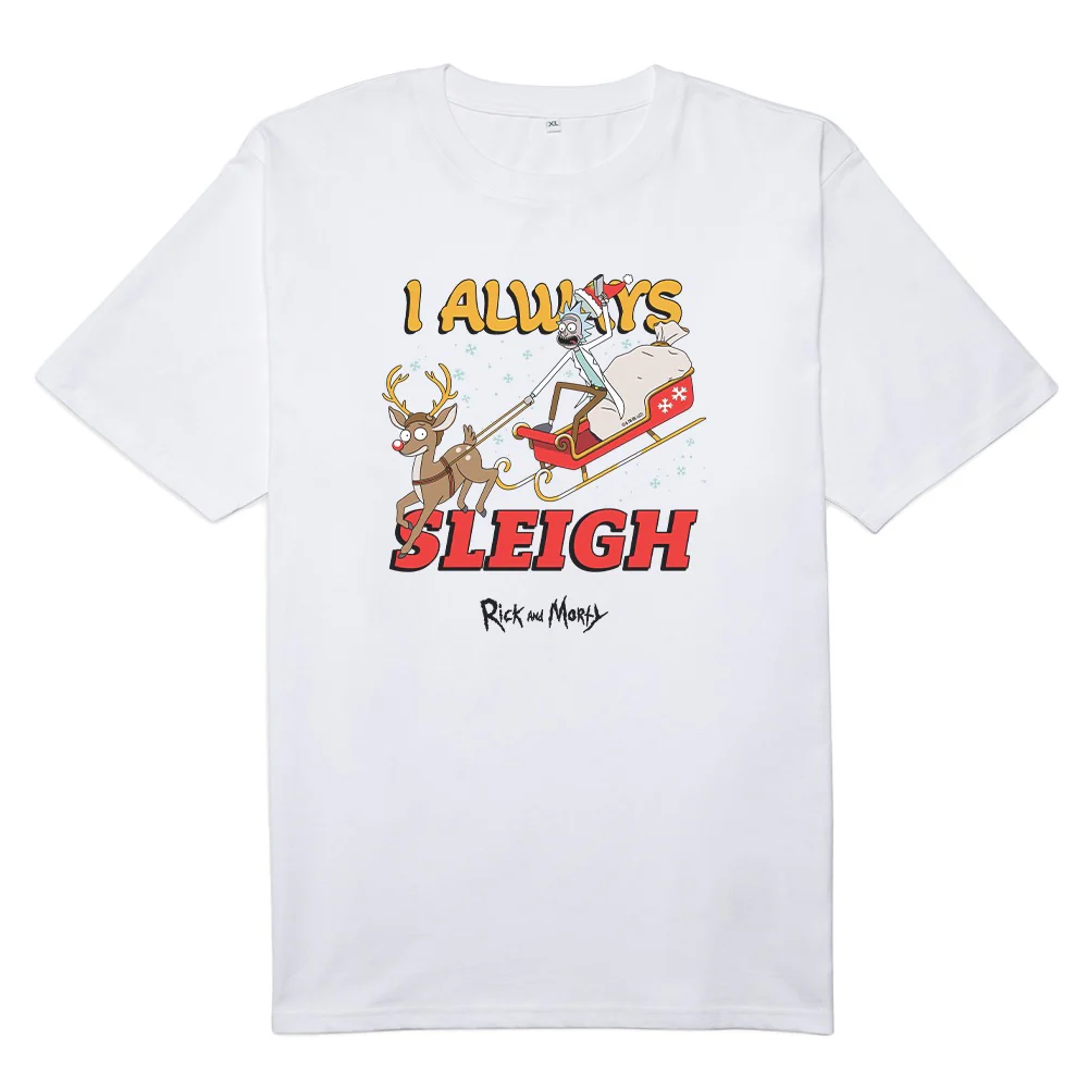 Rick and Morty I Always Sleigh Men's Short Sleeve T-Shirt - Image 3