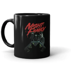 Rick and Morty Night Family Black Mug - Image 4
