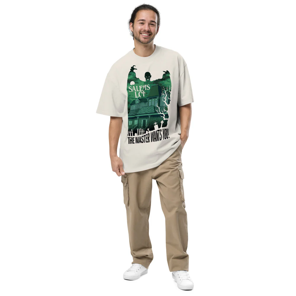 Salem's Lot The Master Wants You Oversized Faded T-shirt - Image 4