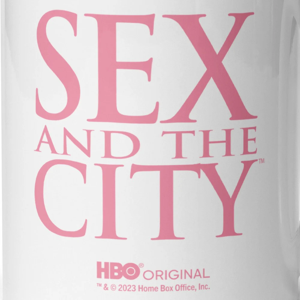 Sex and The City Hopeless Romantic White Glossy Mug - Image 4