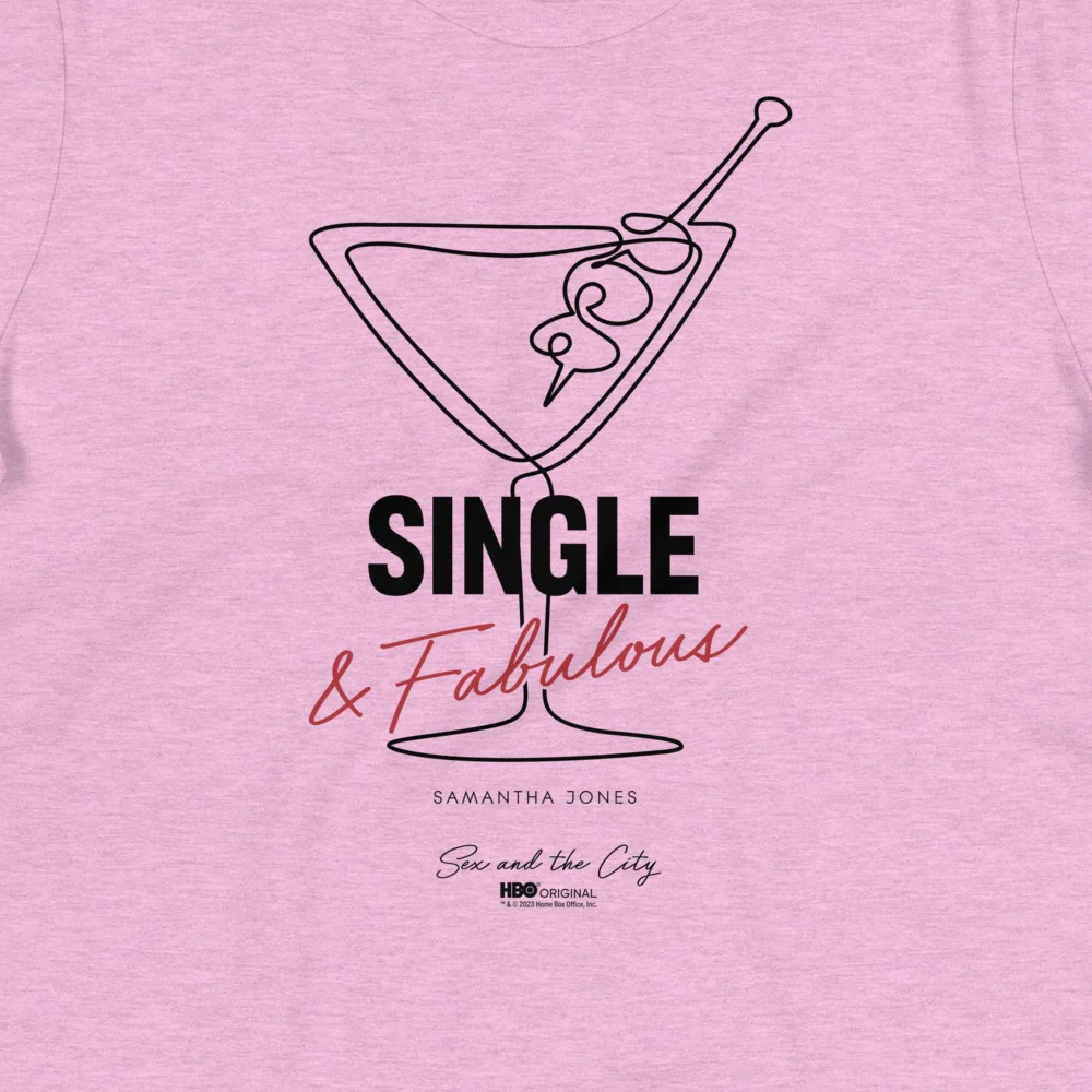 Sex and The City Single and Fabulous Woman's Relaxed T-Shirt - Image 2