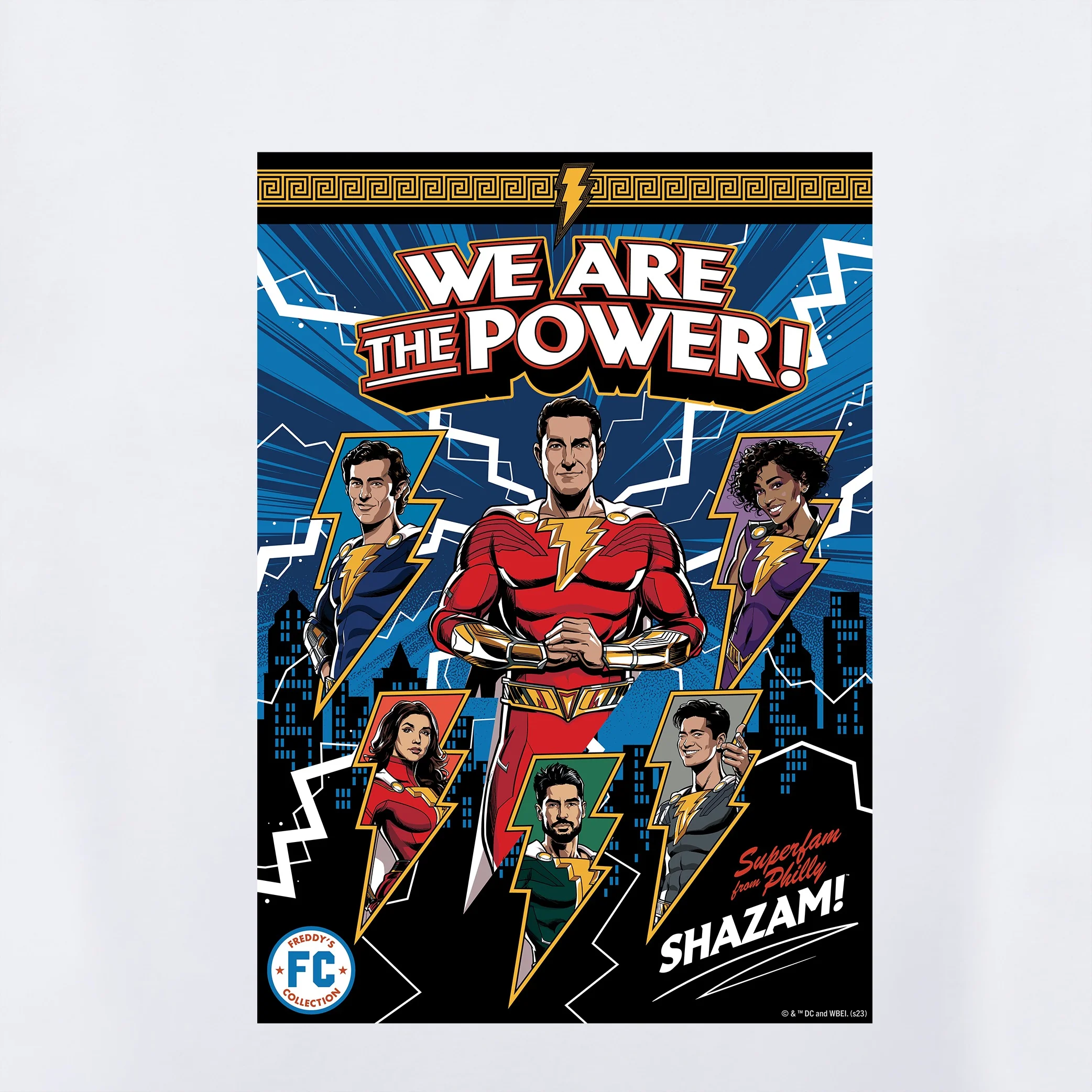 Shazam! We are the power adult short sleeve t-shirt - Image 2