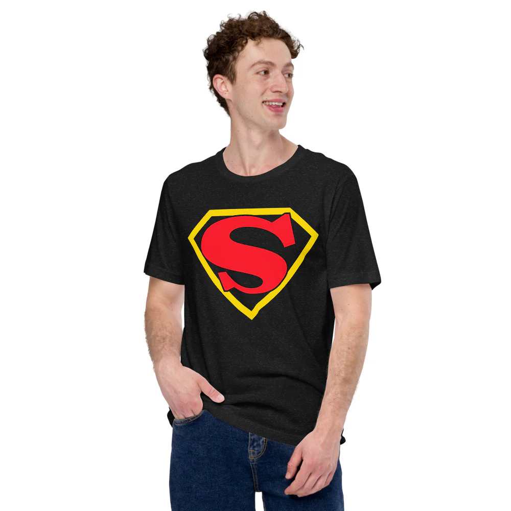 SUPERMAN Golden Age S-Shield Adult Short Sleeve T-Shirt - Image 3