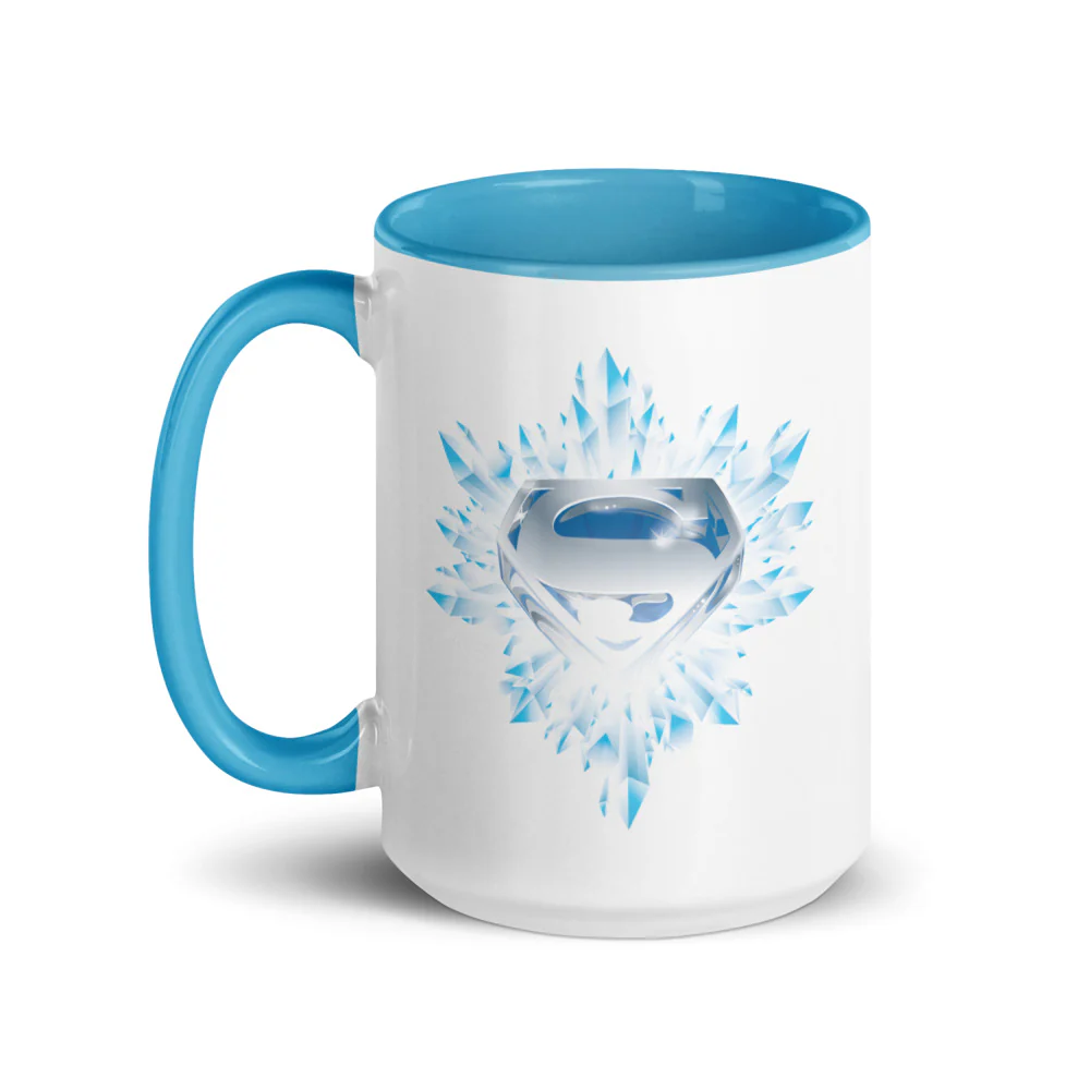 Superman: The Movie Crystal Blue Logo Two-tone Mug - Image 6