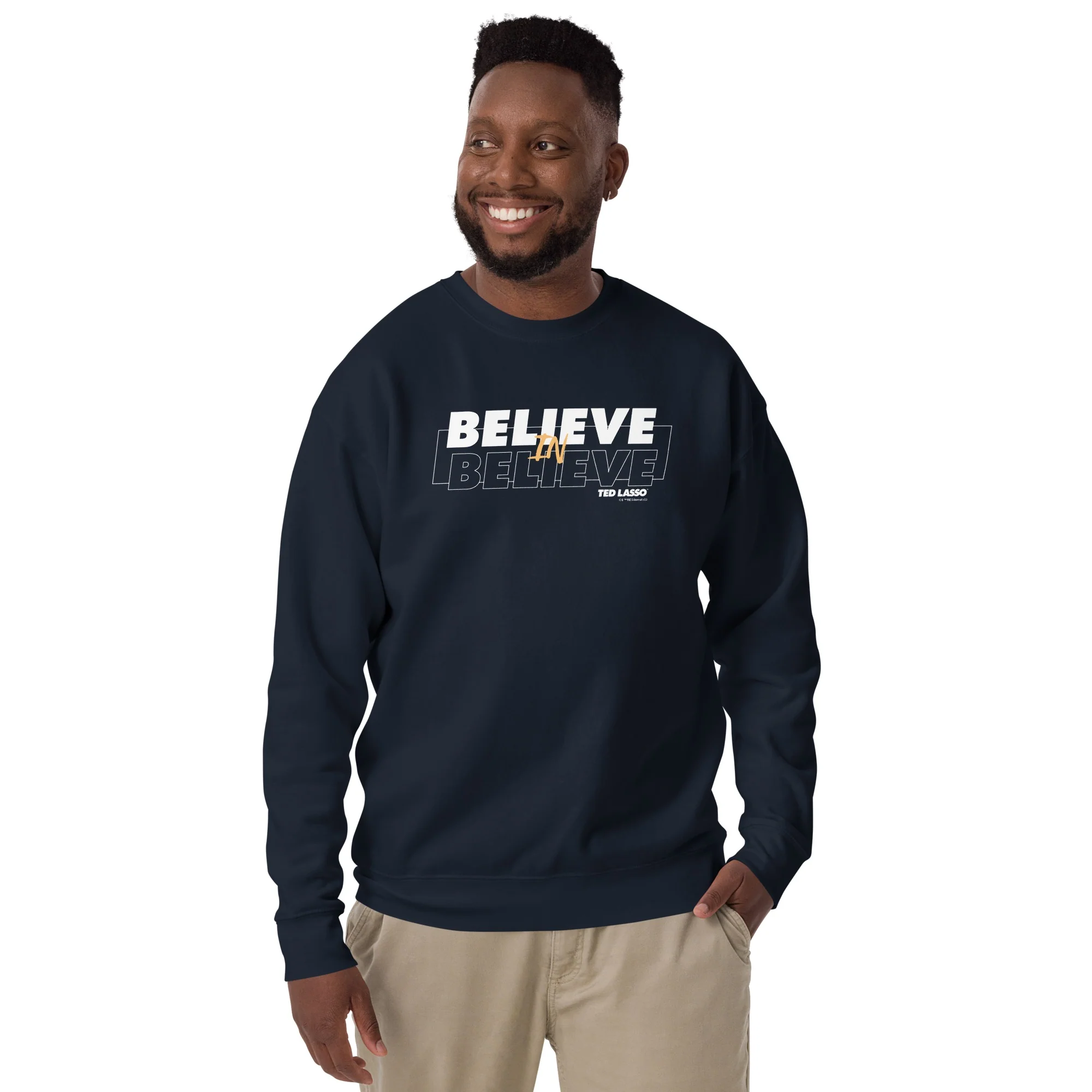 Ted Lasso Believe in Believe Fleece Crewneck Sweatshirt - Image 3
