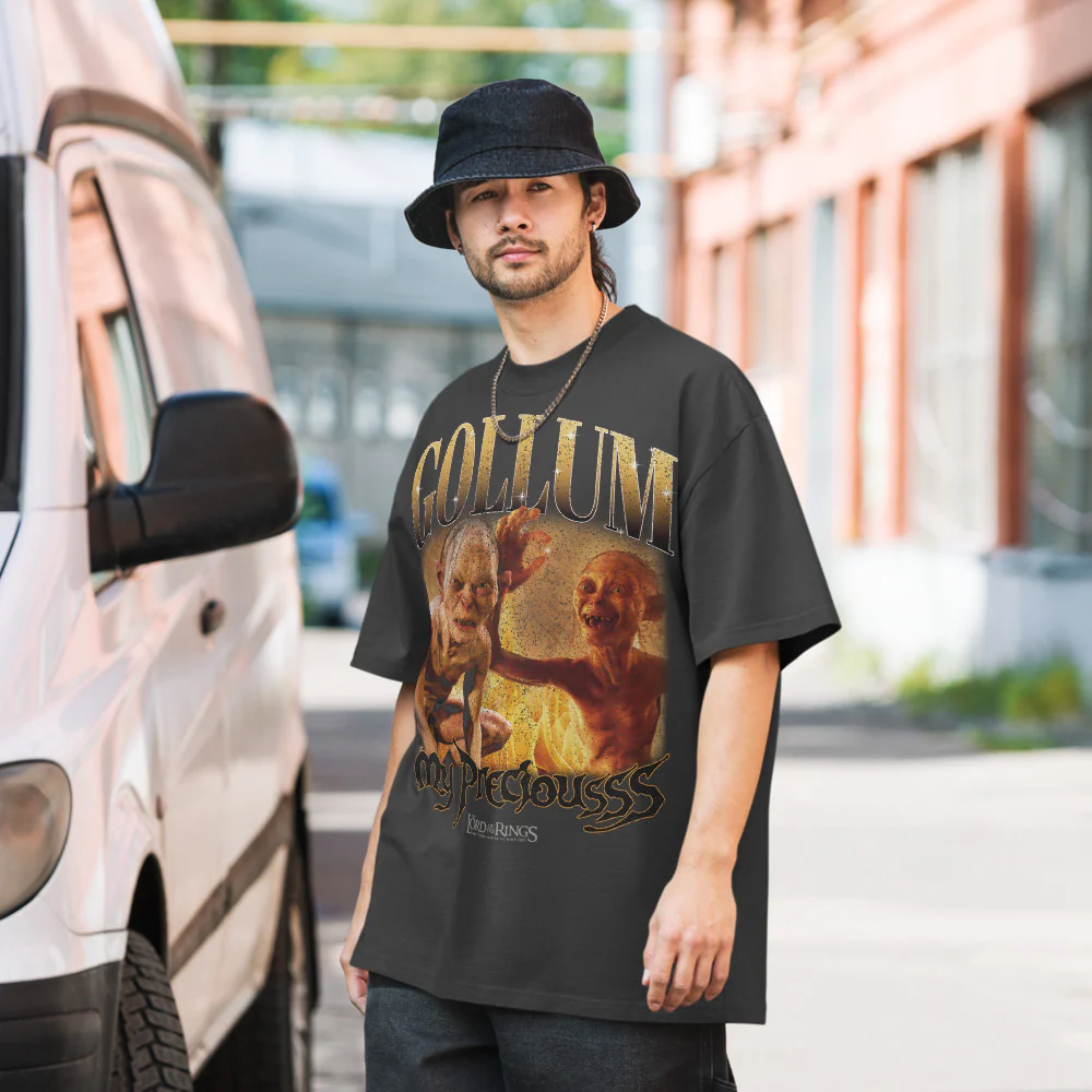 The Lord of the Rings Gollum Oversized Faded T-shirt - Image 3